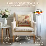 Bayeux Navigo Belgian Cushion Cover - 16 in. x 16 in. Cotton/Viscose/Polyester by Charlotte Home Furnishings Inc | Quality