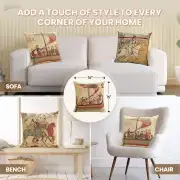Bayeux Mare Belgian Cushion Cover - 16 in. x 16 in. Cotton/Viscose/Polyester by Charlotte Home Furnishings Inc | Application
