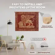 Leone Rosso Italian Wall Tapestry | Family