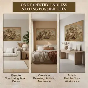 The Battle Of Anghiari Italian Tapestry - 25 in. x 20 in. Cotton/Viscose/Polyester by Leonardo da Vinci