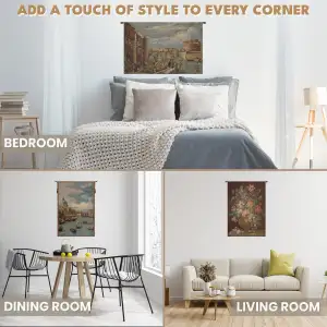 Saint Mary Of Health And The Grand Canal Vertical Italian Tapestry - 38 in. x 54 in. Cotton/Viscose/Polyester by Alessia Cara