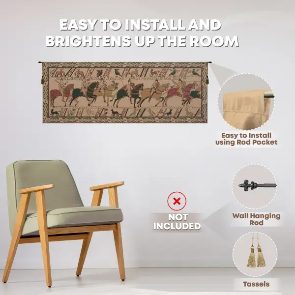 Bayeux William's Troops Belgian Wall Tapestry | Family