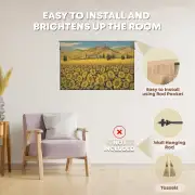 Tuscan Sunflower Landscape Italian Wall Tapestry | Family