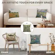Monet's Bridge at Giverny I Belgian Sofa Pillow Cover | Application