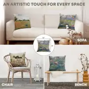 Monet's Water Lilies Belgian Sofa Pillow Cover | Application