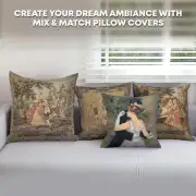 Garden Party Right Panel Belgian Sofa Pillow Cover | Orientation