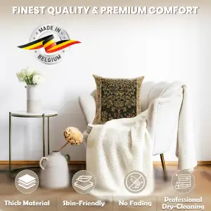 Tree Of Life Beige II Belgian Cushion Cover - 18 in. x 18 in. Cotton/Viscose/Polyester by William Morris