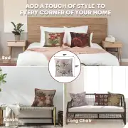 Passerines On Branch Pink Tapestry Cushion Cover - 19 in. x 19 in. Cotton by Charlotte Home Furnishings Inc | Application