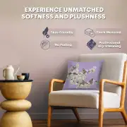 Passerines On Branch Pink French Couch Cushion | Quality