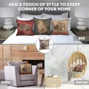 Pugs Face Grey Tapestry Cushion Cover - 19 in. x 19 in. Cotton by Charlotte Home Furnishings Inc | Application
