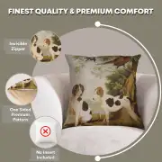 Hunting Dogs Cushion - 19 in. x 19 in. Cotton by Charlotte Home Furnishings | Feature