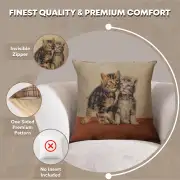 Two kittens I Cushion | Feature
