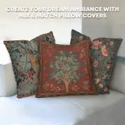 Rabbit as William Morris Left Small French Couch Cushion | Orientation