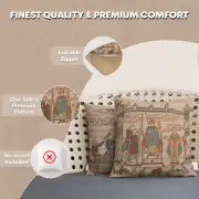 Bayeux Cathedral French Couch Cushion | Feature