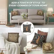 Medieval Rabbit Standing French Couch Cushion | Application