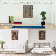 Kiosk and Flowers French Wall Tapestry | Application