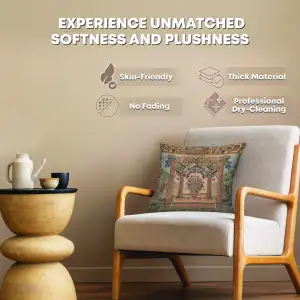 Terrasse With Columns Tapestry Cushion Cover - 19 in. x 19 in. Cotton by Charlotte Home Furnishings Inc