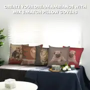 Puppy Pug Grey Cushion | Orientation