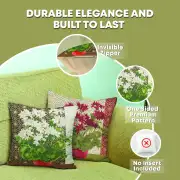 Geranium 1 White Cushion | Feature