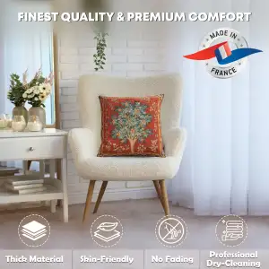 C Charlotte Home Furnishings Inc Orange Tree Large French Tapestry Cushion - 19 in. x 19 in. Cotton by William Morris