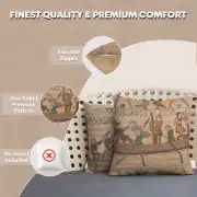 Bayeux L'Embarquement French Couch Cushion | Feature