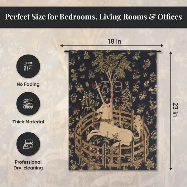 Unicorn in Captivity V Belgian Wall Tapestry | Life Style 1