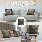 Greenery Monet's Garden Belgian Couch Pillow | Application