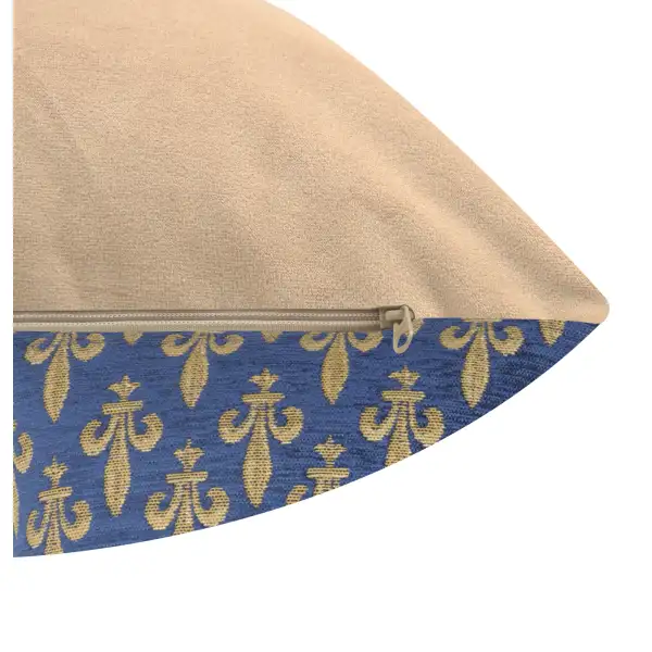 Fleur de Lys Reduit Belgian Sofa Pillow Cover | Close Up 2