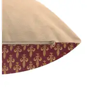 Fleur de Lys Rouge IV Belgian Sofa Pillow Cover | Close Up 4