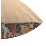 A Mon Seul Desir Dark Belgian Sofa Pillow Cover | Close Up 2