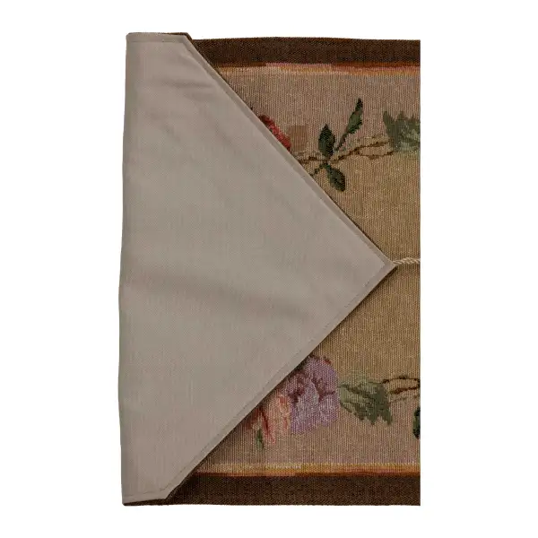 French Floral Roses Small Decorative Table Mat | Close Up 5