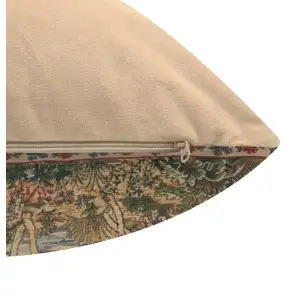 The Noble Hunt Belgian Cushion Cover - 16 in. x 16 in. Cotton/Viscose/Polyester by Charlotte Home Furnishings Inc