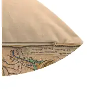 Croise Genoux I Belgian Cushion Cover - 16 in. x 16 in. Cotton/Viscose/Polyester by Charlotte Home Furnishings | Close Up 5