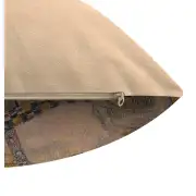 Lady In Gold II By Klimt Belgian Cushion Cover - 18 in. x 18 in. Cotton/viscose/goldthreadembellishments by Gustav Klimt | Close Up 2
