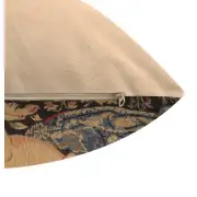 Medieval View Small Belgian Cushion Cover - 14 in. x 14 in. Cotton/Viscose/Polyester by Charlotte Home Furnishings | Close Up 3
