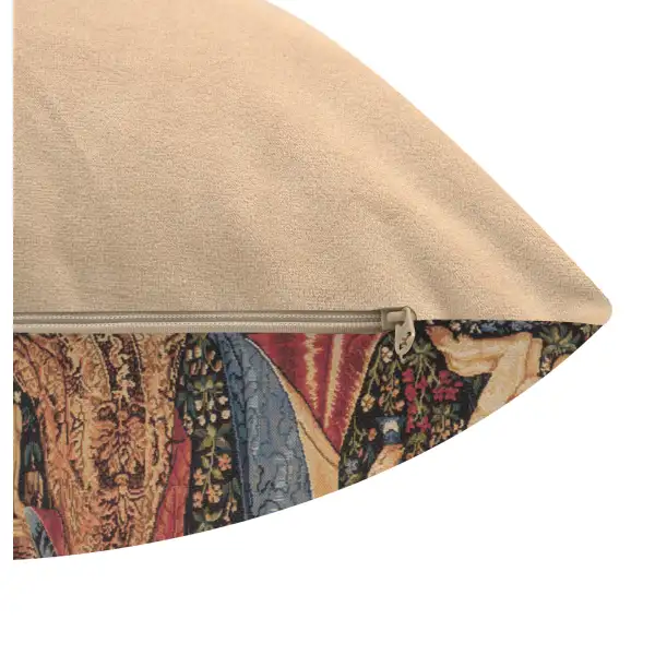 Medieval Smell Belgian Cushion Cover - 18 in. x 18 in. Cotton/Viscose/Polyester by Charlotte Home Furnishings Inc | Close Up 4