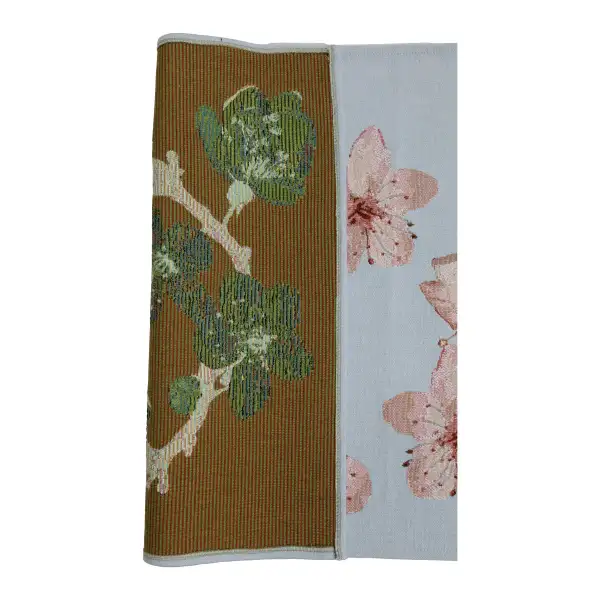 Cherry Blossom Blue Decorative Table Mat | Close Up 5