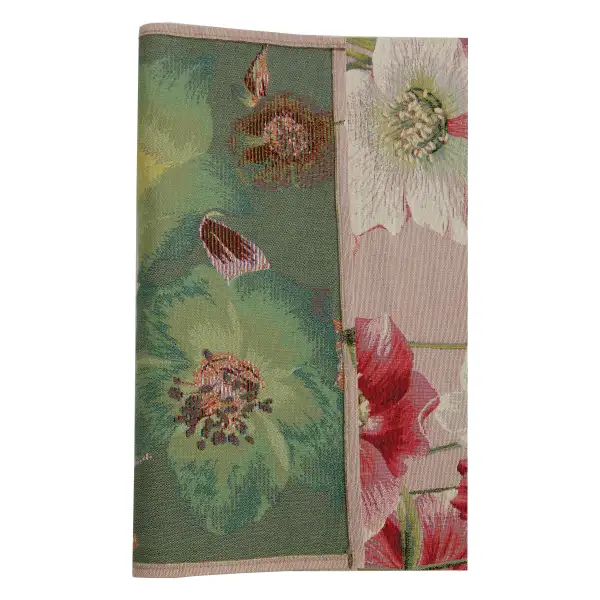 Hellebores Pink Runner Decorative Table Mat | Close Up 4