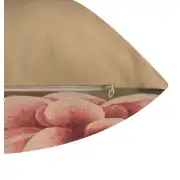 Water Lilly Flower French Couch Cushion | Close Up 2