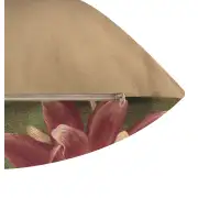 Red Star Flower French Couch Cushion | Close Up 2