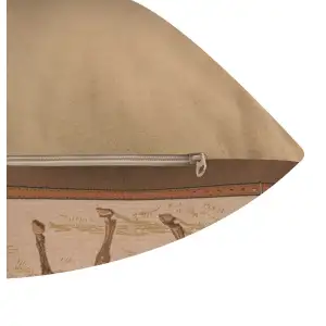 Horse Belt Tapestry Cushion Cover - 19 in. x 19 in. Cotton by Charlotte Home Furnishings Inc