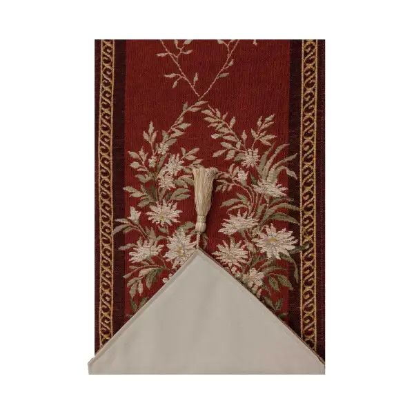 Aubusson Red Decorative Table Mat | Close Up 4