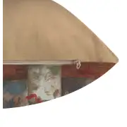 Van Gogh Poppies French Couch Cushion | Close Up 4