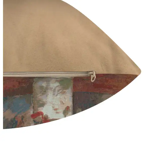 C Charlotte Home Furnishings Inc Van Gogh Poppies French Tapestry Cushion - 18 in. x 18 in. Cotton by Vincent Van Gogh | Close Up 4