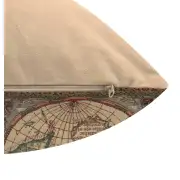 Map of the West Belgian Couch Pillow | Close Up 2