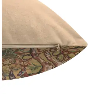 Vieux Brussels I Belgian Cushion Cover - 16 in. x 16 in. Cotton/Viscose/Polyester by Charlotte Home Furnishings Inc