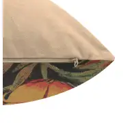 Poppies V Belgian Couch Pillow | Close Up 2