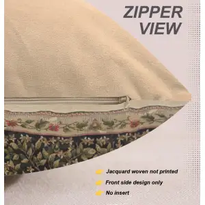 Tree Of Life Beige II Belgian Cushion Cover - 18 in. x 18 in. Cotton/Viscose/Polyester by William Morris