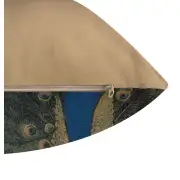 The Peacock French Couch Cushion | Close Up 2