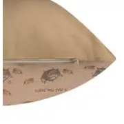 The Tea Party Alice In Wonderland Tapestry Cushion Cover - 19 in. x 19 in. Cotton by John Tenniel | Close Up 5